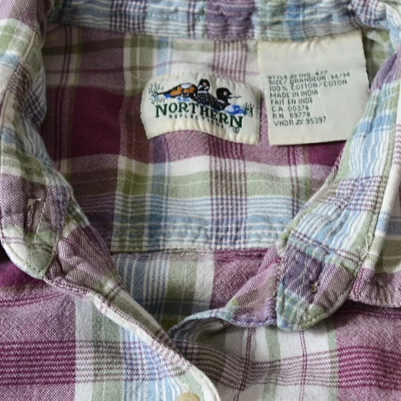 Vtg Northern Reflections Button Up - Picture 2 of 8